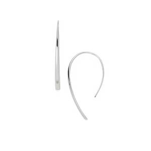 Bevel Hoop - Silver