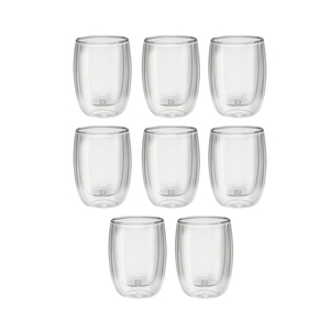 Sorrento Double Wall Coffee Glass - Set of 8