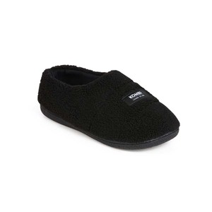 Sherpa Fleece Slipper - Unisex - Black - Medium