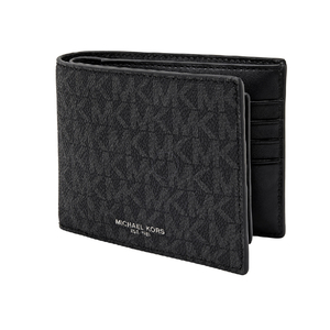 Harrison Logo Wallet with Flap - Black