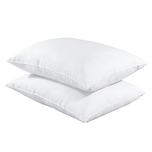Brome White Duck Down Pillows (2) - Queen