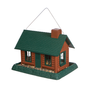 Large Log Cabin Birdfeeder