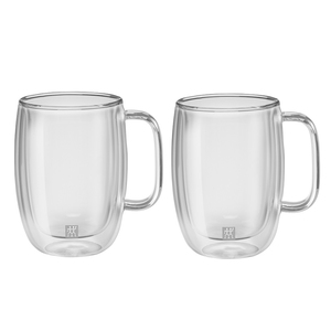 Set of 2 Sorrento Plus Double Wall 450 ml Latte Mugs