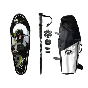 Kit Winter Trail Spin Snowshoes (8x27) - Black with Poles and Bag