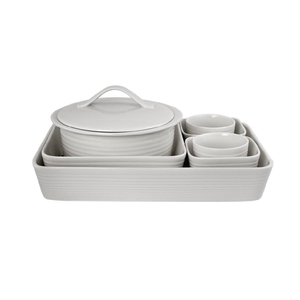 Maze 7-Piece Bakeware Set - White