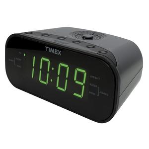 Large Display LED Dual Alarm Clock Radio - Black