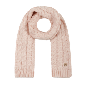 Moving Cable Scarf - Pink