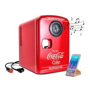 Coca-Cola 4L Mini Fridge/Warmer with Bluetooth Speaker 6 Can