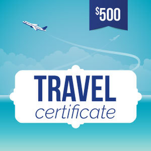 Online-Rewards travel voucher $500 USD