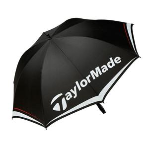 Nylon Golf Umbrella - Black / White / Red