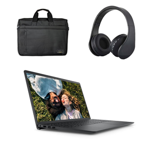 Inspiron 15 3000 Laptop with Headphones and Laptop Bag