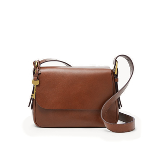 Harper Small Flap Crossbody - Brown
