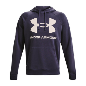Rival Fleece Big Logo Hoodie - Men - Purple - Medium