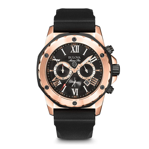 Men's Marine Star Watch â Black / Rose Gold