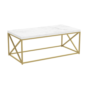 Coffee Table - Gold / Marble