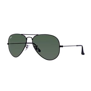 Aviator Classic Sunglasses - Black / Green