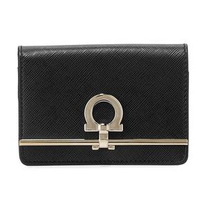 Icona Card and Key Holder - Nero/Gold