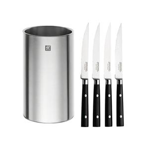 Gordon Ramsay 4pc Steak Knife Set with Sommelier Wine Cooler
