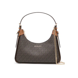 All-Over Monogram Shoulder Bag - Acorn