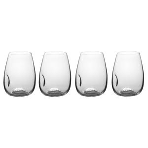 Set of 4 Gem Stemless Wine Glasses
