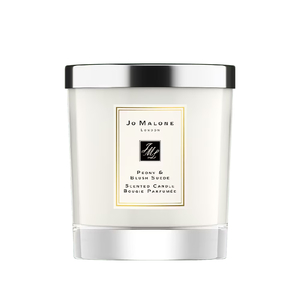 Peony And Blush Suede Home Candle 200g