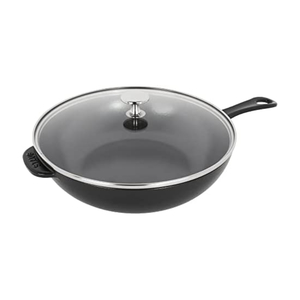 10 in Daily Pan with Glass Lid - Black
