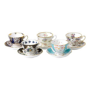 100 Years of Royal Albert 1900-1940 5-Piece Teacup & Saucer Set