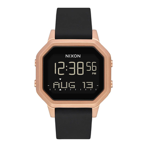 Women's Siren Stainless Steel Watch - Rose Gold Tone / Black