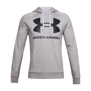 UA Rival Fleece Big Logo Hoodie - Men - Mod Gray Light Heather - XL