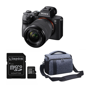 Alpha a7 III Mirrorless Digital Camera with 28-70mm Lens, Camera Bag and 32 GB Memory Card