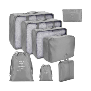 Travel Luggage Packing Organizers with Laundry Bag