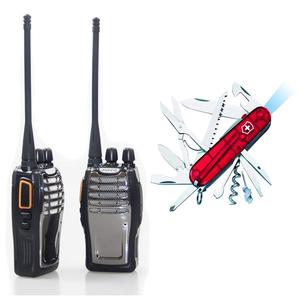 Long-Range Wireless Radio Walkie-Talkie Bundle with Swissarmy knife