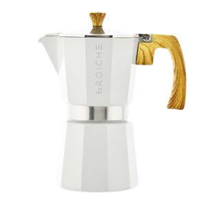 Milano 6 Cup Stovetop Espresso Maker - White