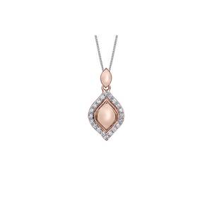 Diamond Pendant in 10K rose gold (0.25 CT. T.W.)